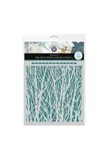 COSMIC SHIMMER COSMIC SHIMMER ANDY SKINNER WOODLAND 8x8 STENCIL