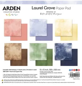 ARDEN CREATIVE STUDIO ARDEN CREATIVE STUDIO LAUREL GROVE SOLIDS 12x12 PAPER PAD 24 SHEETS