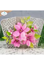 ELIZABETH CRAFT DESIGNS ELIZABETH CRAFT DESIGNS PAPER FLOWERS BY ANGELICA TURNER DELICATE FANCY CARD EASEL DIE SET