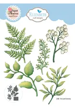ELIZABETH CRAFT DESIGNS ELIZABETH CRAFT DESIGNS PAPER FLOWERS BY ANGELICA TURNER FERN & GREENERY DIE SET