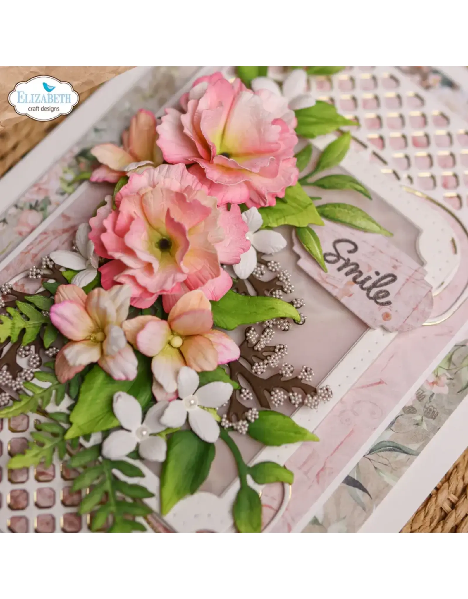 ELIZABETH CRAFT DESIGNS ELIZABETH CRAFT DESIGNS PAPER FLOWERS BY ANGELICA TURNER FERN & GREENERY DIE SET