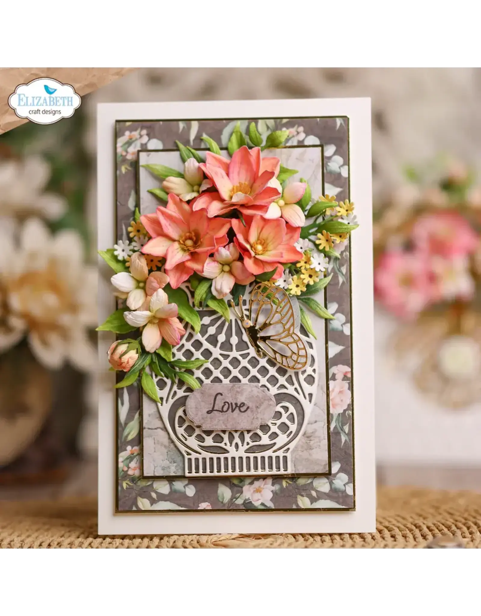ELIZABETH CRAFT DESIGNS ELIZABETH CRAFT DESIGNS PAPER FLOWERS BY ANGELICA TURNER ROSE COMPANION FLOWER DIE SET