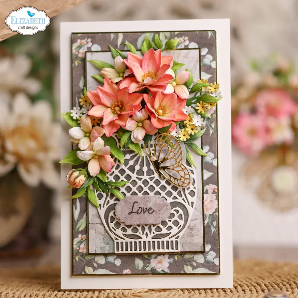 ELIZABETH CRAFT DESIGNS ELIZABETH CRAFT DESIGNS PAPER FLOWERS BY ANGELICA TURNER ROSE COMPANION FLOWER DIE SET