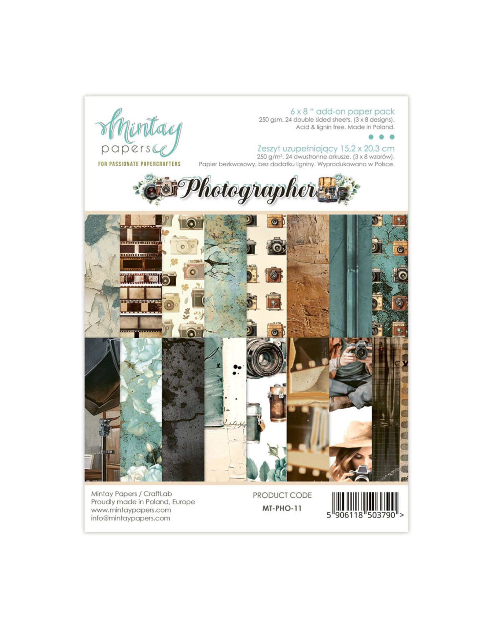 MINTAY MINTAY PHOTOGRAPHER 6x8 ADD-ON PAPER PAD 24 SHEETS