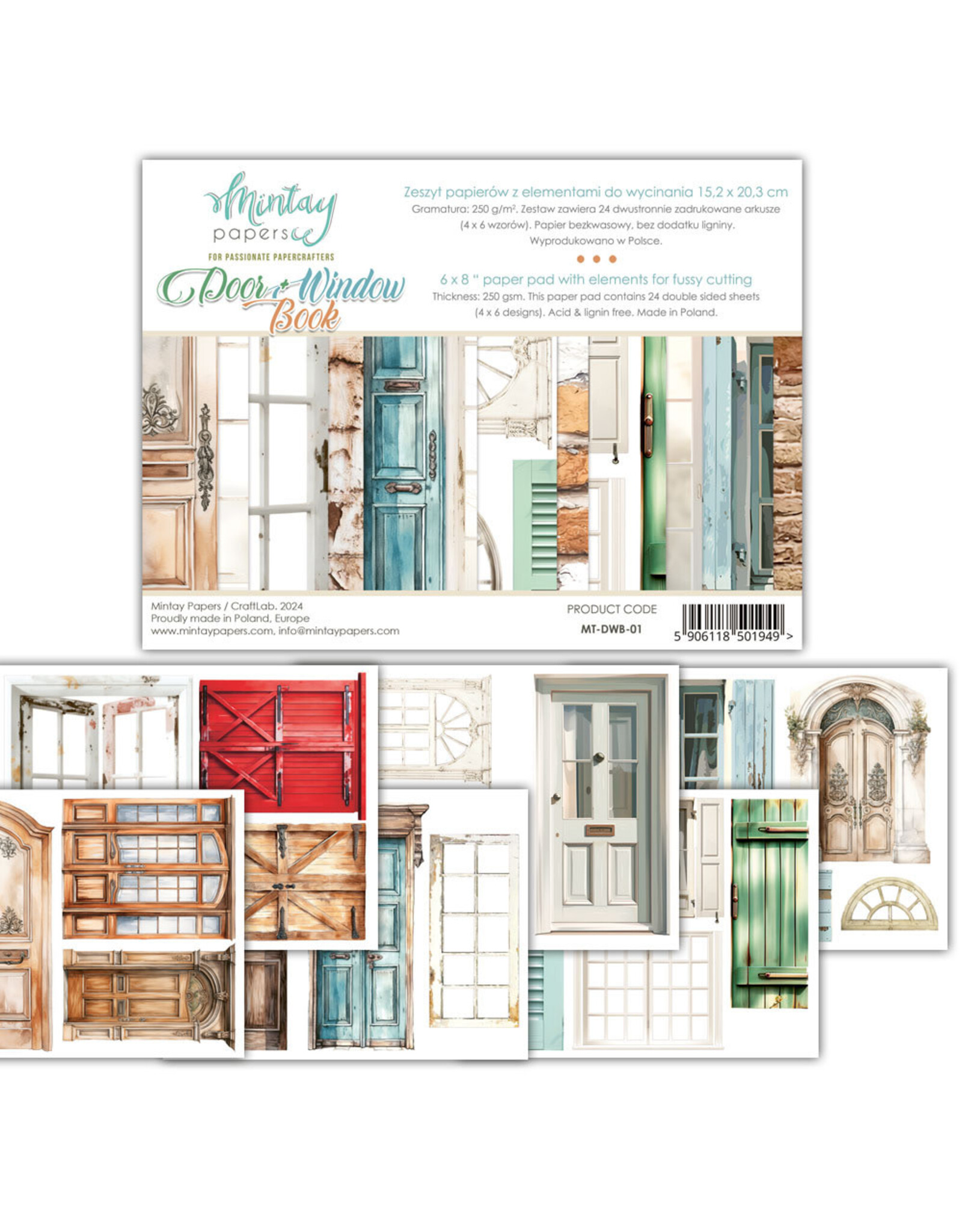 MINTAY MINTAY DOOR & WINDOW PAPER PAD 6'' X 8'' 24 SHEETS