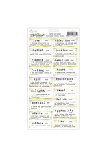 MINTAY MINTAY ART JOURNAL 6x12 PAPER STICKERS DICTIONARY WORDS - LOVE
