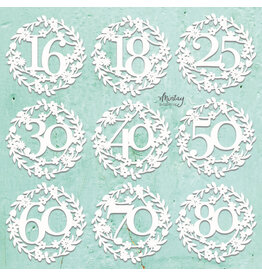 MINTAY MINTAY CHIPPIES - JUBILEE NUMBERS 12x12 CHIPBOARD