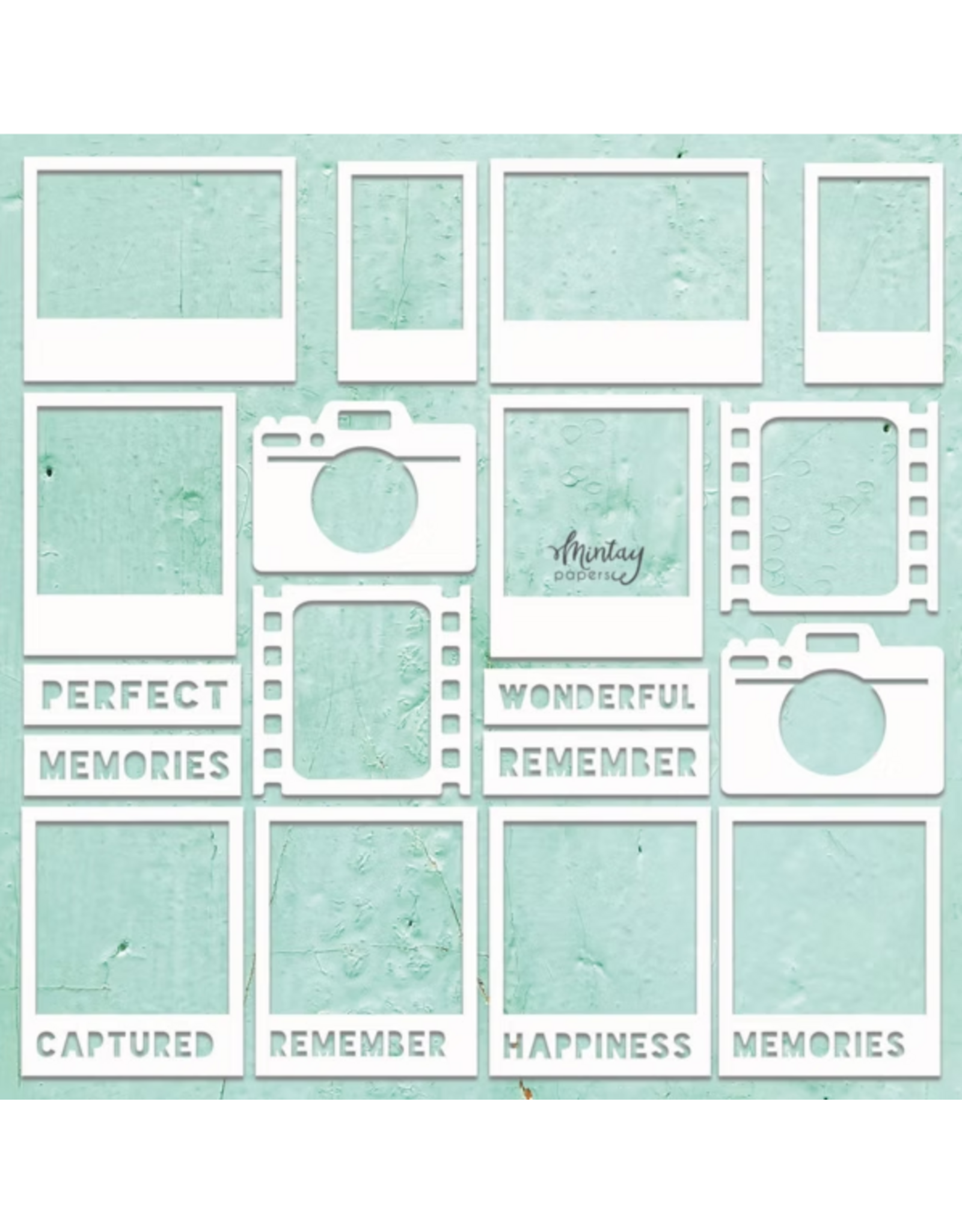 MINTAY MINTAY CHIPPIES - DECOR PHOTO 2 12x12 CHIPBOARD