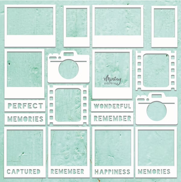 MINTAY MINTAY CHIPPIES - DECOR PHOTO 2 12x12 CHIPBOARD