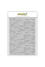 HONEY BEE HONEY BEE STAMPS RUSTIC BRICK WALL 3D EMBOSSING FOLDER