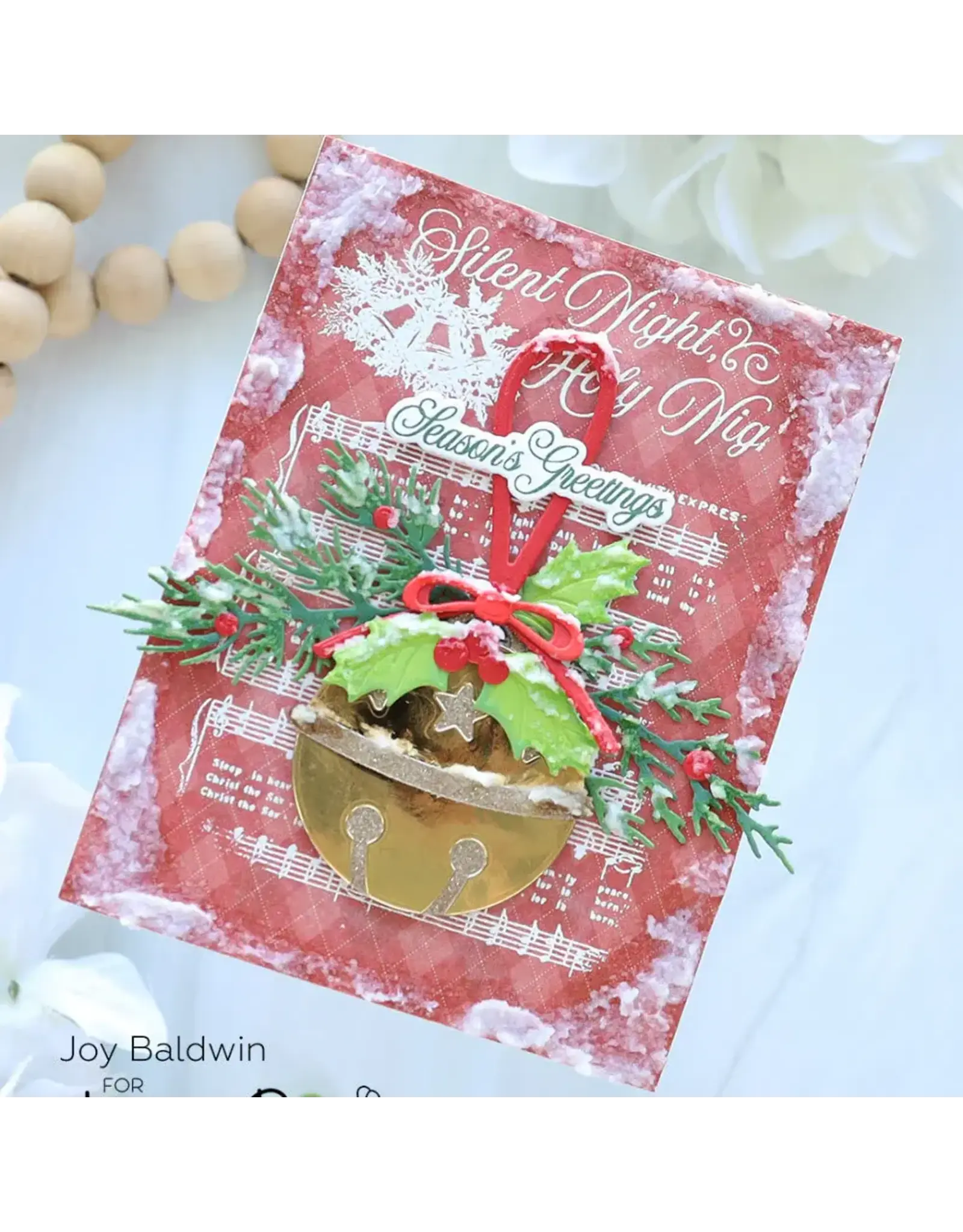 HONEY BEE HONEY BEE STAMPS SILENT NIGHT BACKGROUND CLING STAMP SET