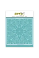 HONEY BEE HONEY BEE STAMPS SNOWFLAKE SYMPHONY 6x6 BACKGROUND STENCIL