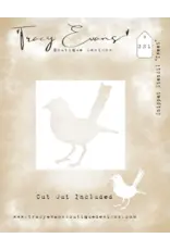 TRACY EVANS TRACY EVANS BOUTIQUE DESIGNS SS1 TWEET 4x4 STENCIL