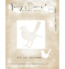 TRACY EVANS TRACY EVANS BOUTIQUE DESIGNS SS1 TWEET 4x4 STENCIL