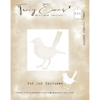 TRACY EVANS TRACY EVANS BOUTIQUE DESIGNS SS1 TWEET 4x4 STENCIL