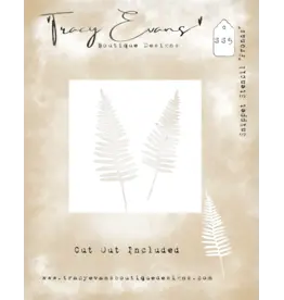 TRACY EVANS TRACY EVANS BOUTIQUE DESIGNS SS5 FRONDS 4x4 STENCIL