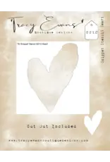 TRACY EVANS TRACY EVANS BOUTIQUE DESIGNS SS12 HEART 4x4 STENCIL