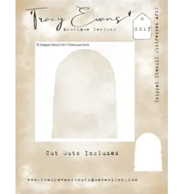 TRACY EVANS TRACY EVANS BOUTIQUE DESIGNS SS17 DISTRESSED ARCH 4x4 STENCIL