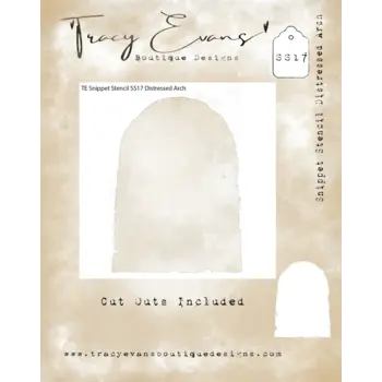 TRACY EVANS TRACY EVANS BOUTIQUE DESIGNS SS17 DISTRESSED ARCH 4x4 STENCIL