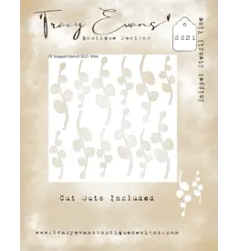TRACY EVANS TRACY EVANS BOUTIQUE DESIGNS SS21 VINE 4x4 STENCIL