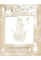 TRACY EVANS TRACY EVANS BOUTIQUE DESIGNS SS26 SNOWMAN 4x4 STENCIL