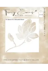 TRACY EVANS TRACY EVANS BOUTIQUE DESIGNS ST2 SILHOUETTE BLOOM 6x6 STENCIL