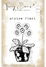 TRACY EVANS TRACY EVANS BOUTIQUE DESIGNS TE1 ALPINE PLANT A7 CLEAR STAMP
