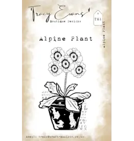 TRACY EVANS TRACY EVANS BOUTIQUE DESIGNS TE1 ALPINE PLANT A7 CLEAR STAMP