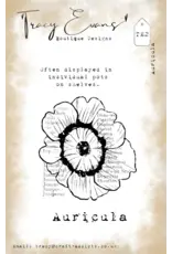 TRACY EVANS TRACY EVANS BOUTIQUE DESIGNS TE2 AURICULA A7 CLEAR STAMP SET