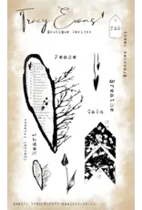 TRACY EVANS TRACY EVANS BOUTIQUE DESIGNS TE6 BRANCHED HEART A6 CLEAR STAMP SET