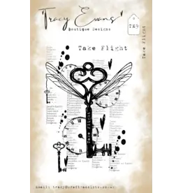TRACY EVANS TRACY EVANS BOUTIQUE DESIGNS TE9 TAKE FLIGHT A7 CLEAR STAMP SET