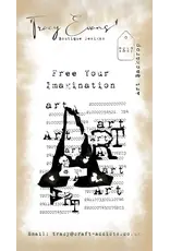 TRACY EVANS TRACY EVANS BOUTIQUE DESIGNS TE17 ART BACKDROP A8 CLEAR STAMP SET