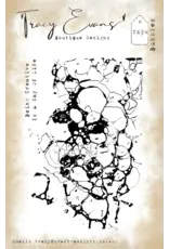 TRACY EVANS TRACY EVANS BOUTIQUE DESIGNS TE34 BUBBLES A7 CLEAR STAMP SET