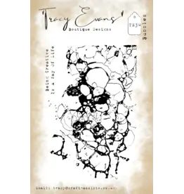 TRACY EVANS TRACY EVANS BOUTIQUE DESIGNS TE34 BUBBLES A7 CLEAR STAMP SET