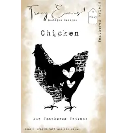 TRACY EVANS TRACY EVANS BOUTIQUE DESIGNS TE49 FEATHERED FRIEND A7 CLEAR STAMP SET