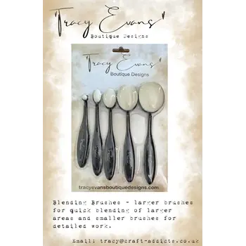TRACY EVANS TRACY EVANS BOUTIQUE DESIGNS BLENDING BRUSHES 5/PK