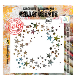AALL & CREATE AALL & CREATE BIPASHA BK #165 STUDDED STARS 6X6 STENCIL