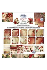 3QUARTER DESIGNS 3QUARTER DESIGNS HOLLY JOLLY COLLECTION 12x12 DESIGNER PAPER & DIECUTS SET