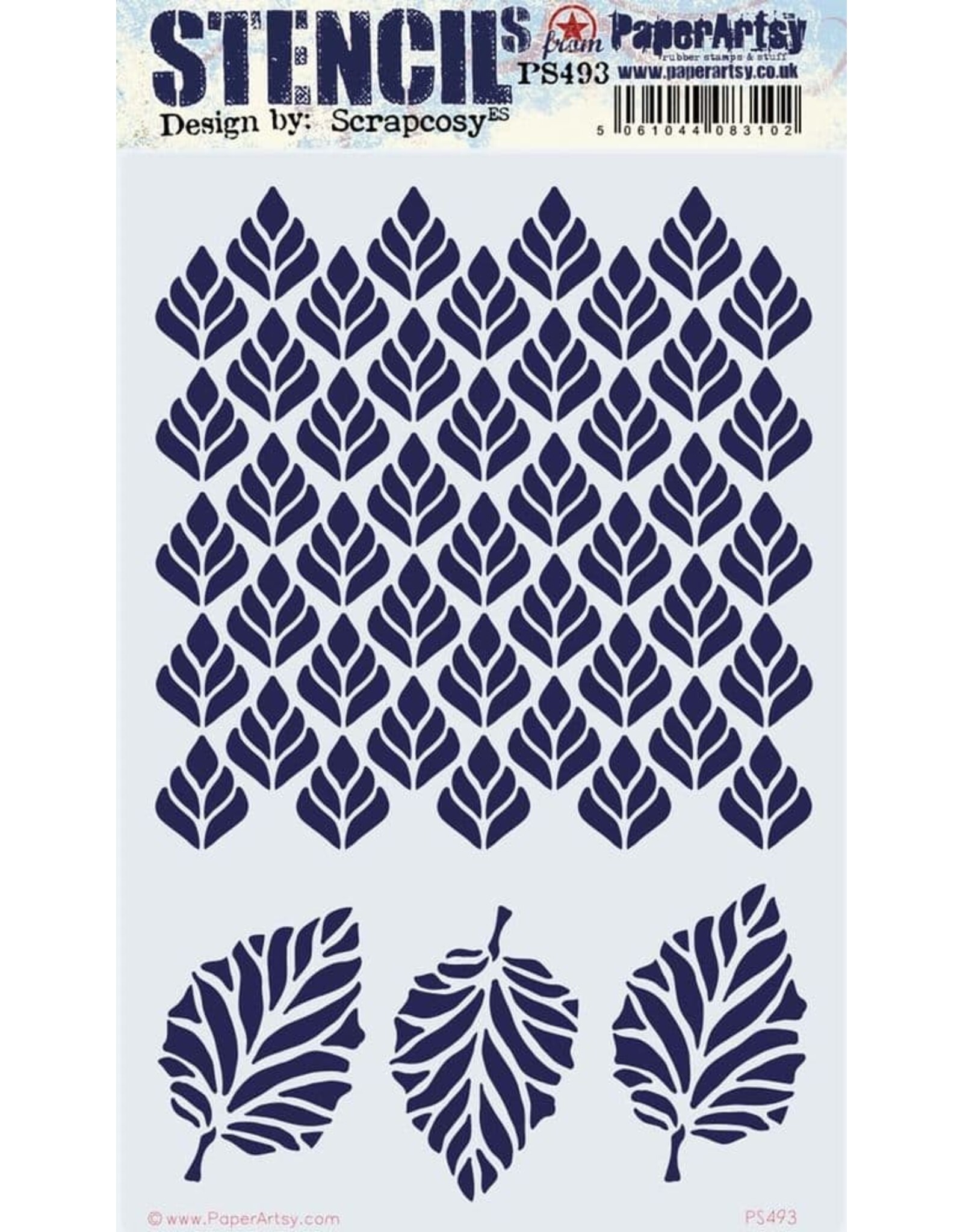 PAPER ARTSY PAPER ARTSY SCRAPCOSY PS493 STENCIL