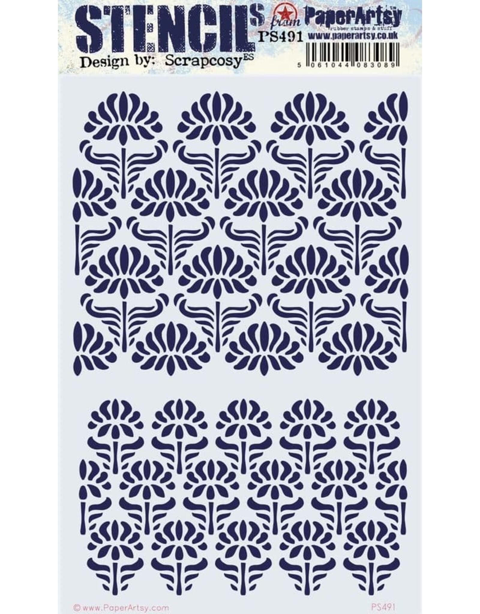 PAPER ARTSY PAPER ARTSY SCRAPCOSY PS491 STENCIL