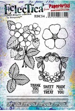PAPER ARTSY PAPER ARTSY ECLECTICA SCRAPCOSY ESC54 CLING STAMP SET