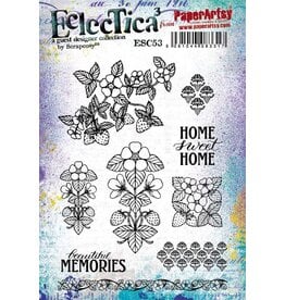 PAPER ARTSY PAPER ARTSY ECLECTICA SCRAPCOSY ESC53 CLING STAMP SET