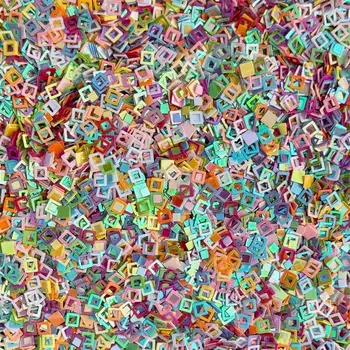 TRINITY STAMPS TRINITY STAMPS SQUARE SURPRISE CONFETTI EMBELLISHMENTS