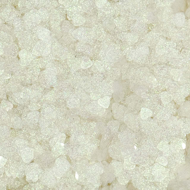 TRINITY STAMPS TRINITY STAMPS WHITE SPARKLE HEARTS CONFETTI EMBELLISHMENTS