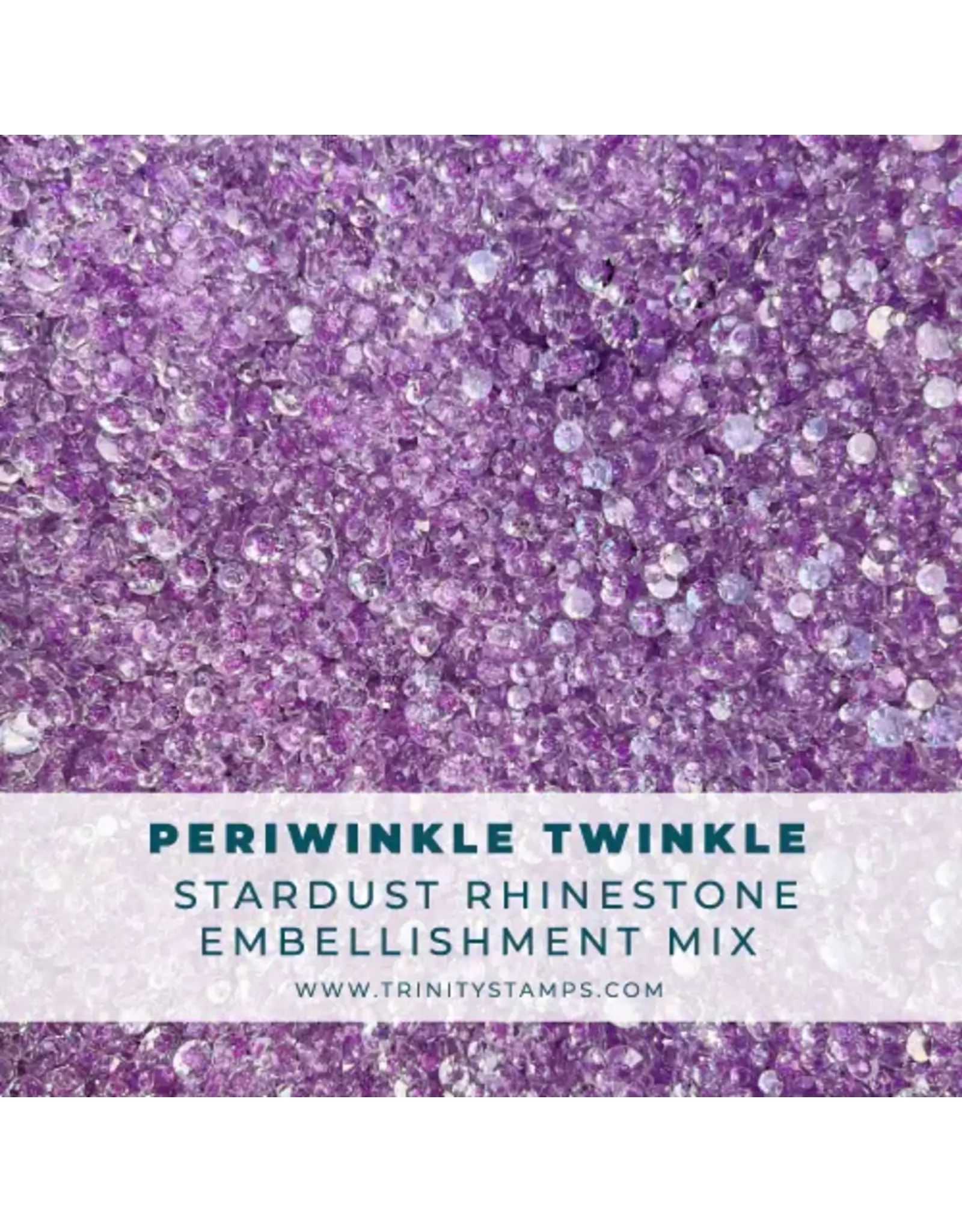 TRINITY STAMPS TRINITY STAMPS PERIWINKLE TWINKLE STARDUST RHINESTONES