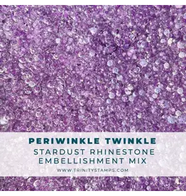 TRINITY STAMPS TRINITY STAMPS PERIWINKLE TWINKLE STARDUST RHINESTONES