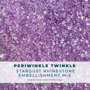 TRINITY STAMPS TRINITY STAMPS PERIWINKLE TWINKLE STARDUST RHINESTONES