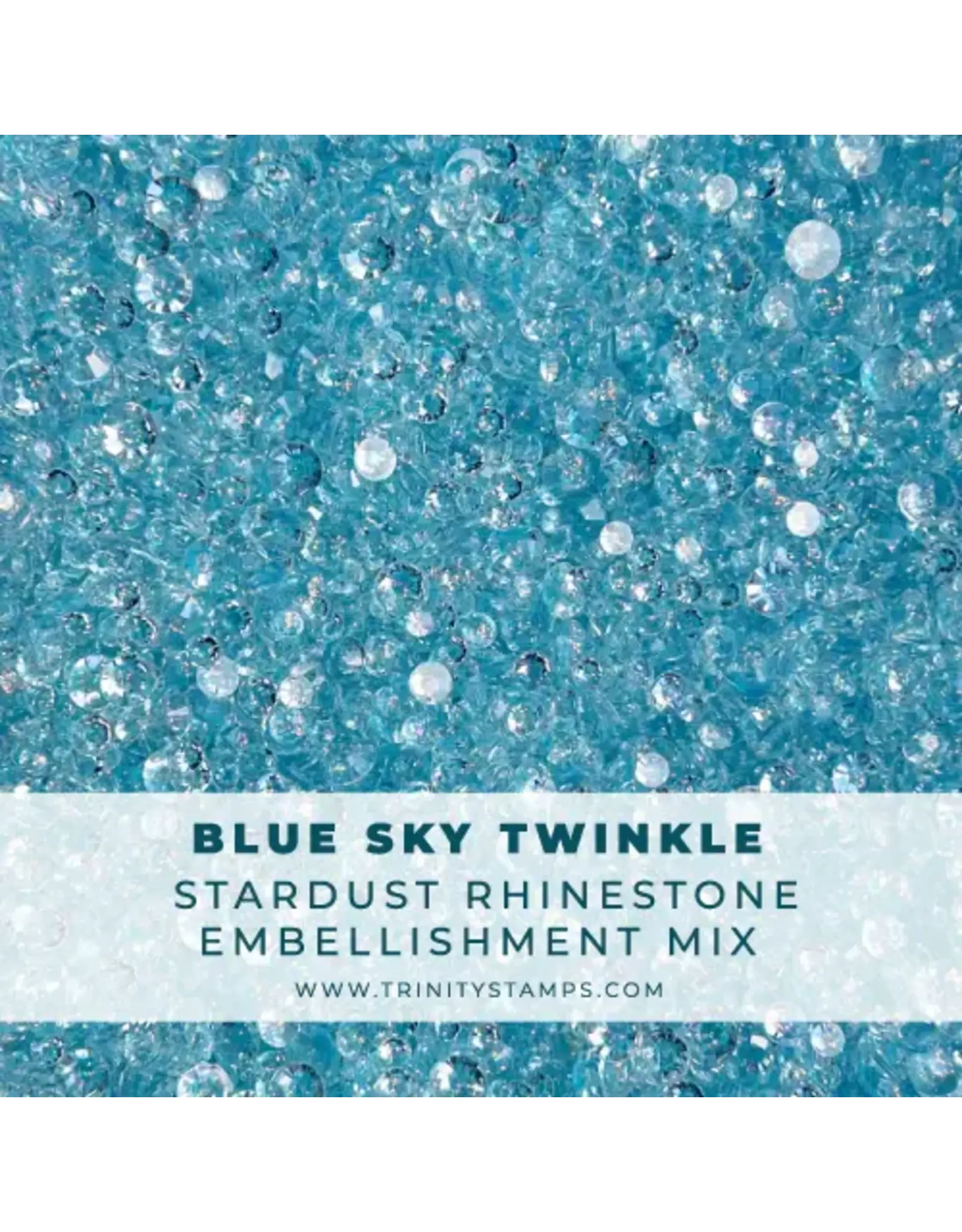 TRINITY STAMPS TRINITY STAMPS BLUE SKY TWINKLE STARDUST RHINESTONES