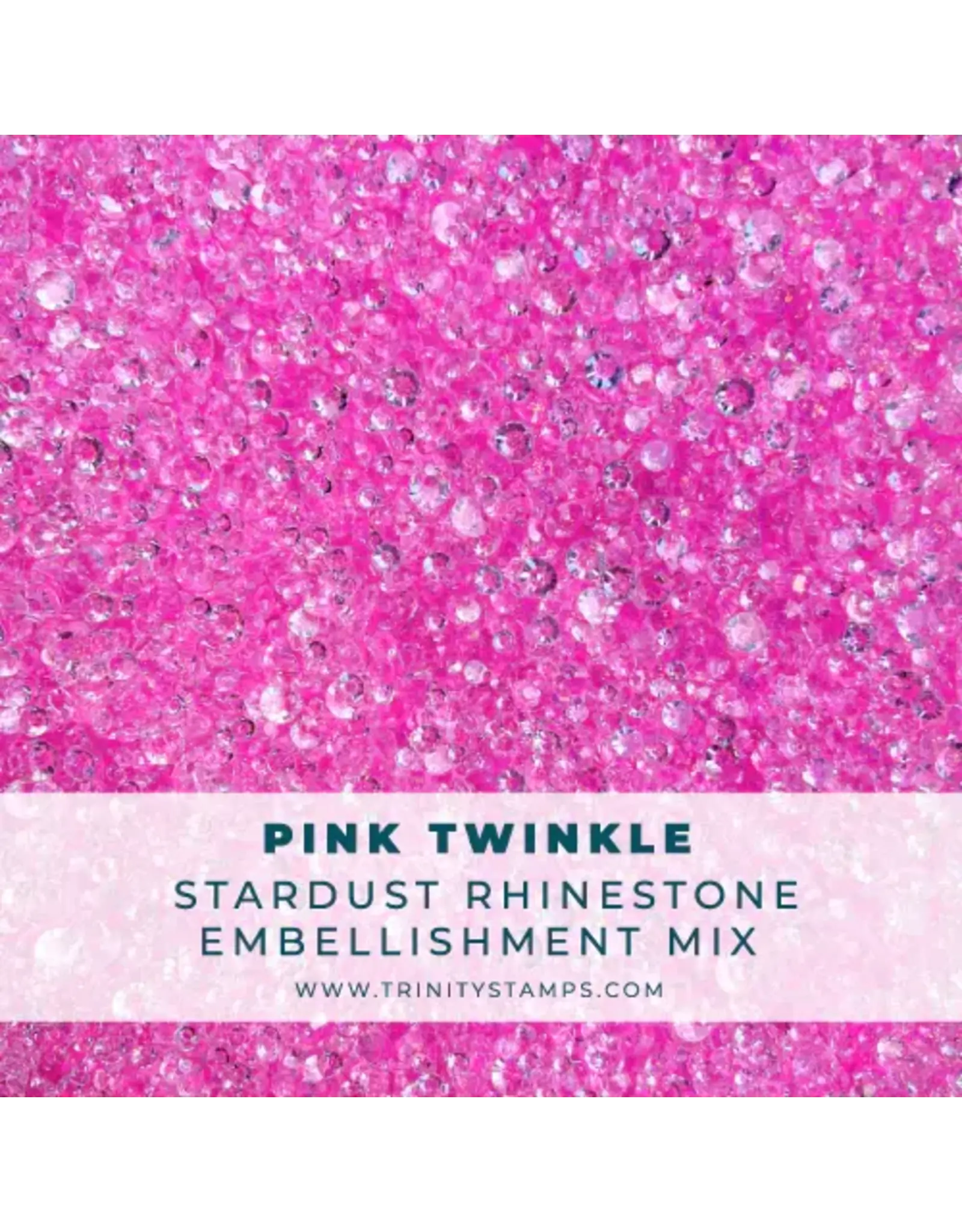 TRINITY STAMPS TRINITY STAMPS PINK TWINKLE STARDUST RHINESTONES