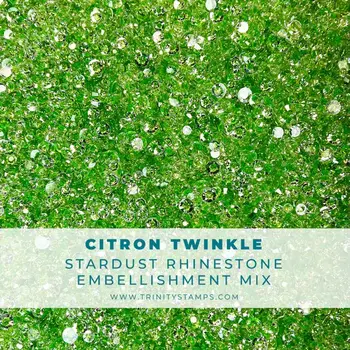 TRINITY STAMPS TRINITY STAMPS CITRON TWINKLE STARDUST RHINESTONES